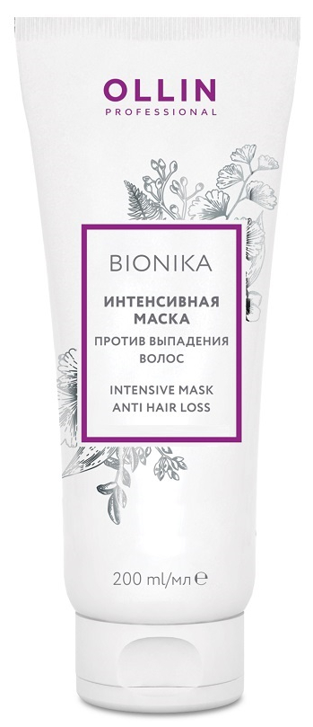 OLLIN BioNika Интенсивная маска против выпадения волос 200мл