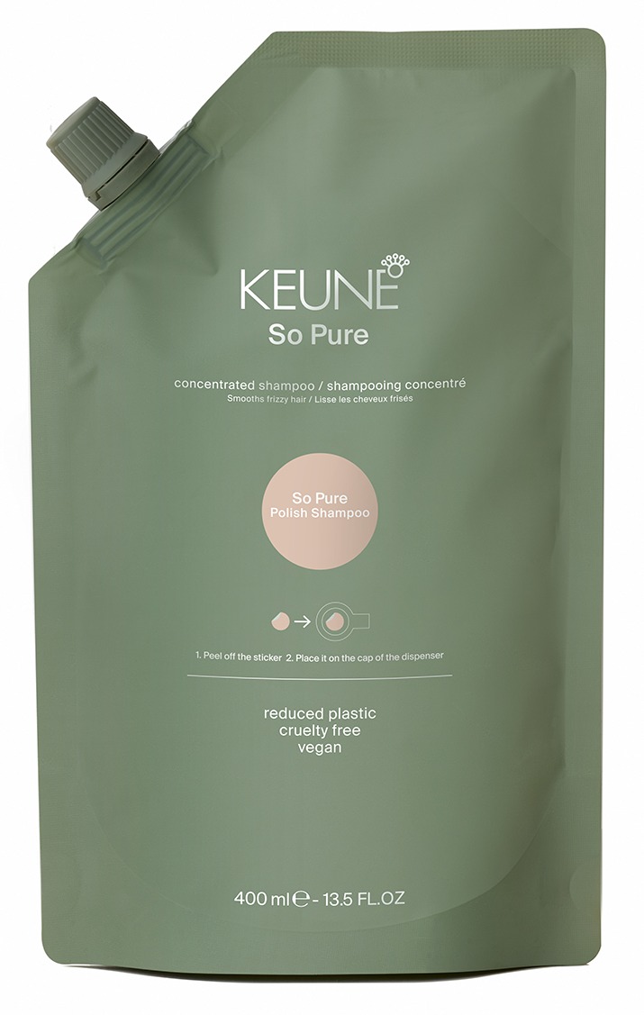 Keune So Pure СПА Шампунь Полирующий / So Pure Polish Shampoo Refill 400 мл