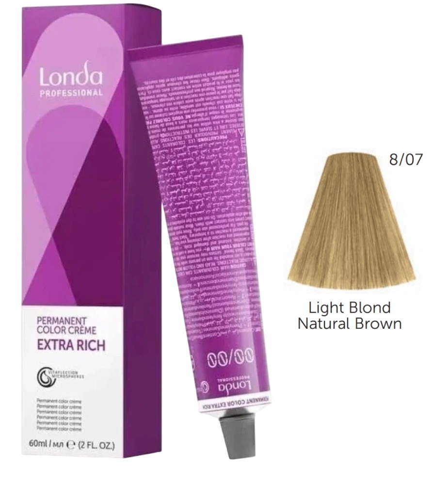 LONDACOLOR 8/07 cветлый блонд натурально-коричневый