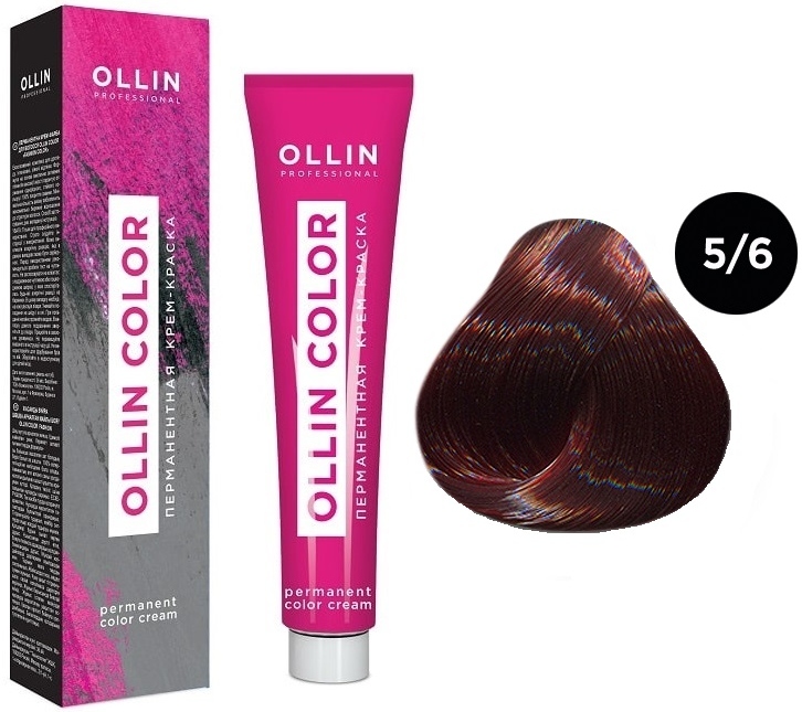 OLLIN COLOR  5/6 светлый шатен красный 100 мл Перманентная крем-краска для волос