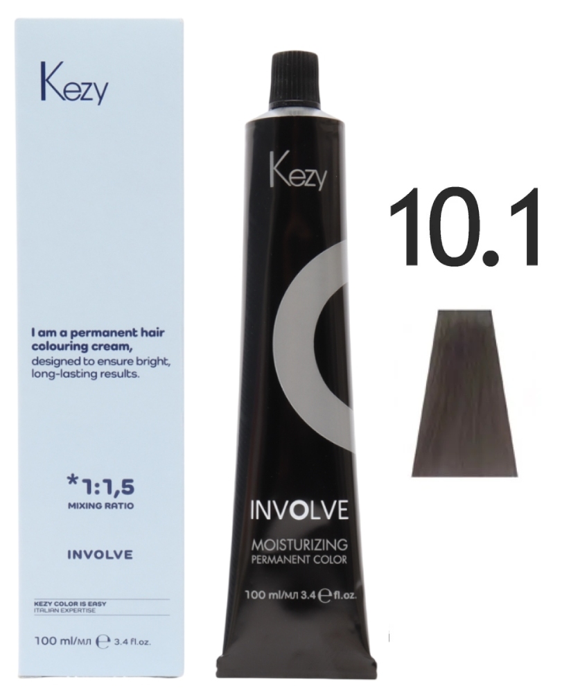 KEZY Involve color 10.1 Экстра светлый блондин пепельный 100 мл