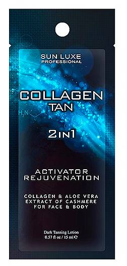 SUN LUXE Collagen Tan Ускоритель без бронзатора для загара в солярии,коллагенарии и на солнце 15 мл.