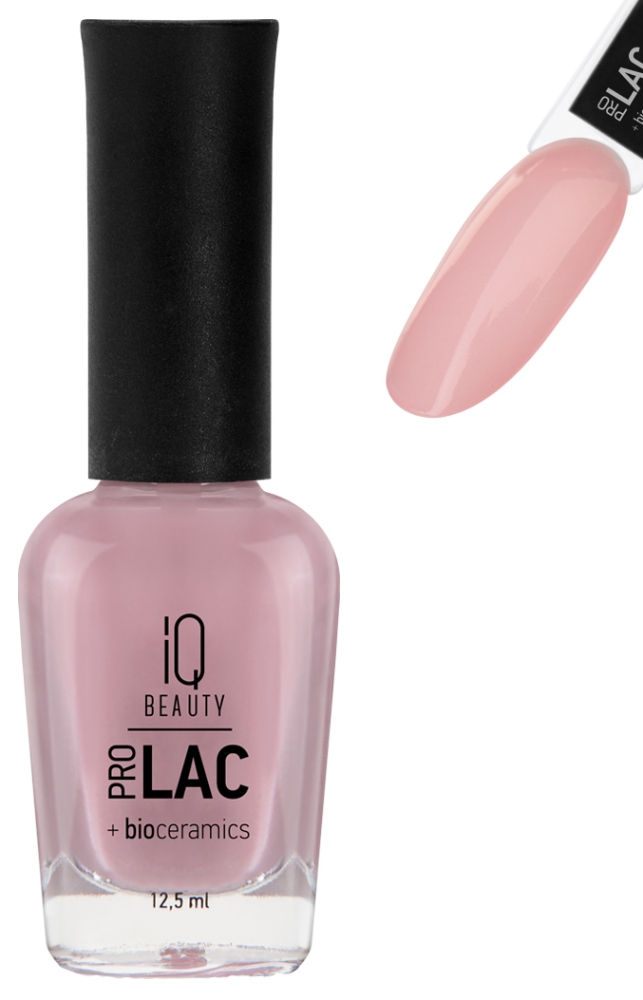 IQ BEAUTY PROLAC Лак для ногтей укрепляющий с биокерамикой 12.5 мл № 045 Majestic romances