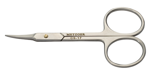 Metzger Ножницы для кожи, изогнутые, блестящие