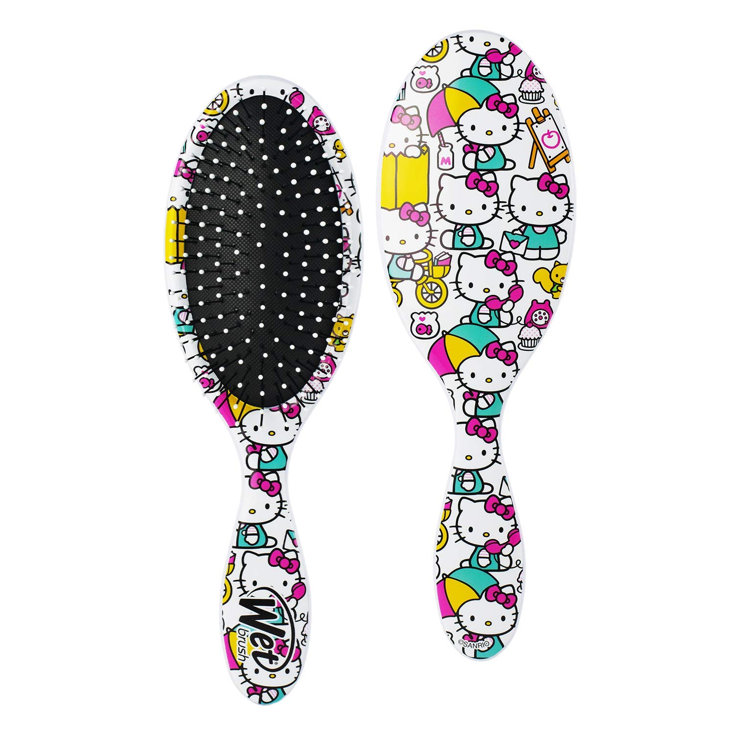 WET BRUSH ORIGINAL DETANGLER HELLO KITTY-UNDER MY UMBRELLA-WHITE Щетка для спутан волос (Зонтик) 