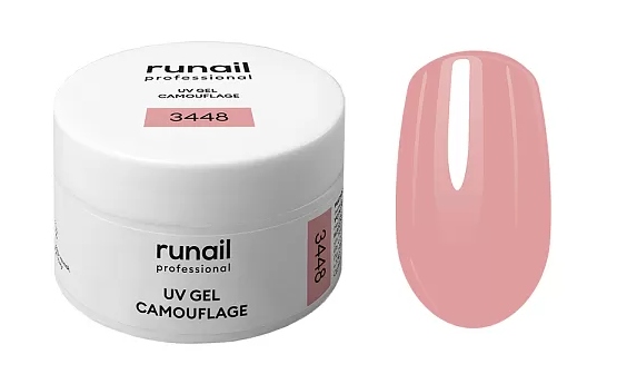 RuNail Камуфлирующий УФ-гель (цвет: Нежный лепесток), 15 г