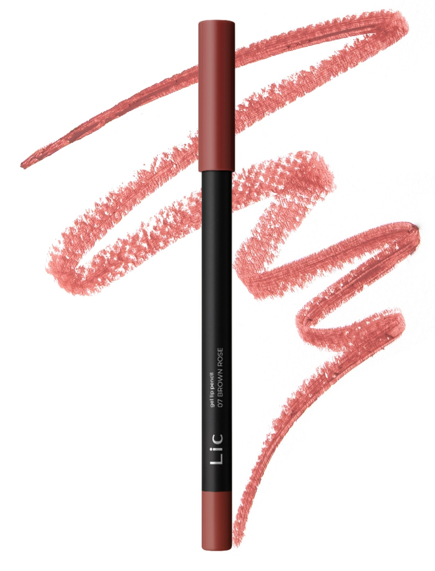 LIC Карандаш для губ гелевый Gel lip pencil Base (07 Brown rose) 1,3 гр. 