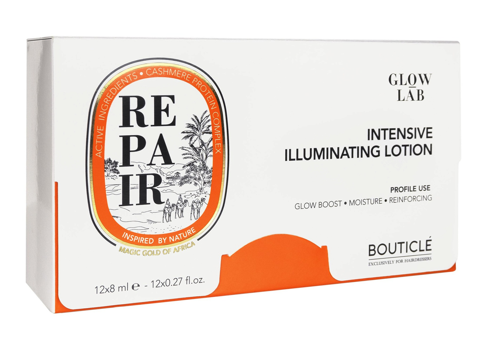 Bouticle GLOW LAB REPAIR Восстанавливающий интенсивный лосьон придающий сияние 12*8 мл