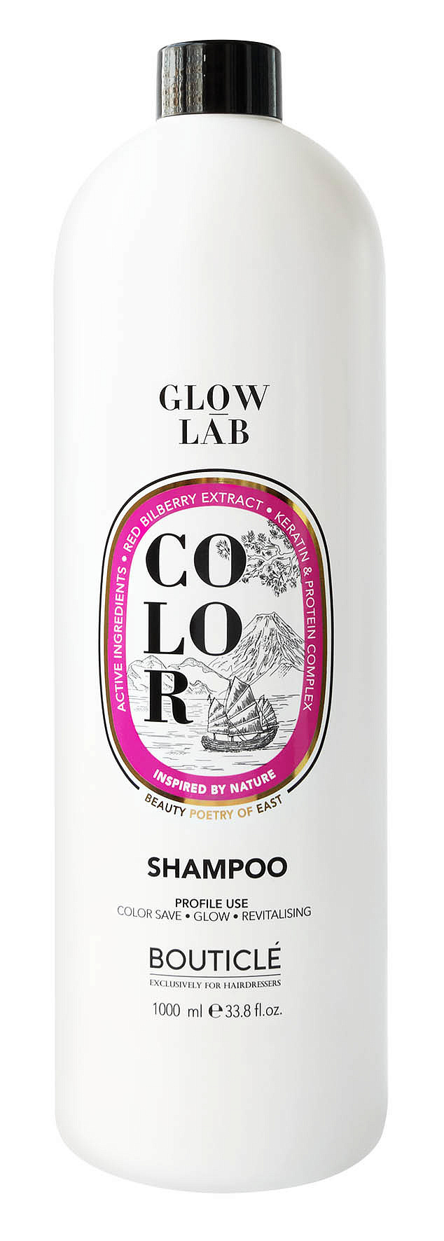 Bouticle GLOW LAB COLOR Шампунь для окрашенных волос с экстрактом брусники 1000 мл