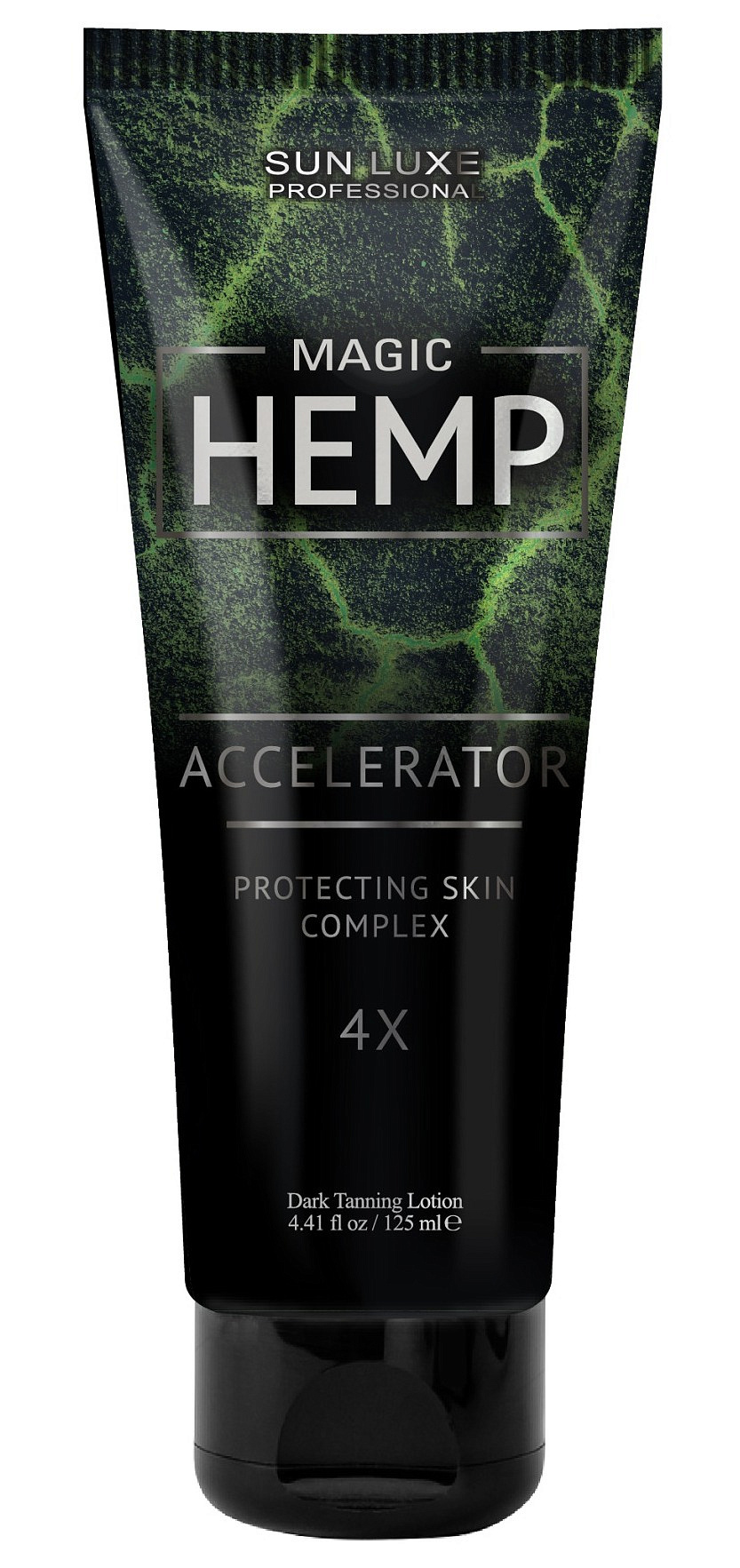 SUN LUXE Крем-ускоритель загара"Magic Hemp 4x" с маслом семян конопли и экстрактом алоэ, 125 мл.