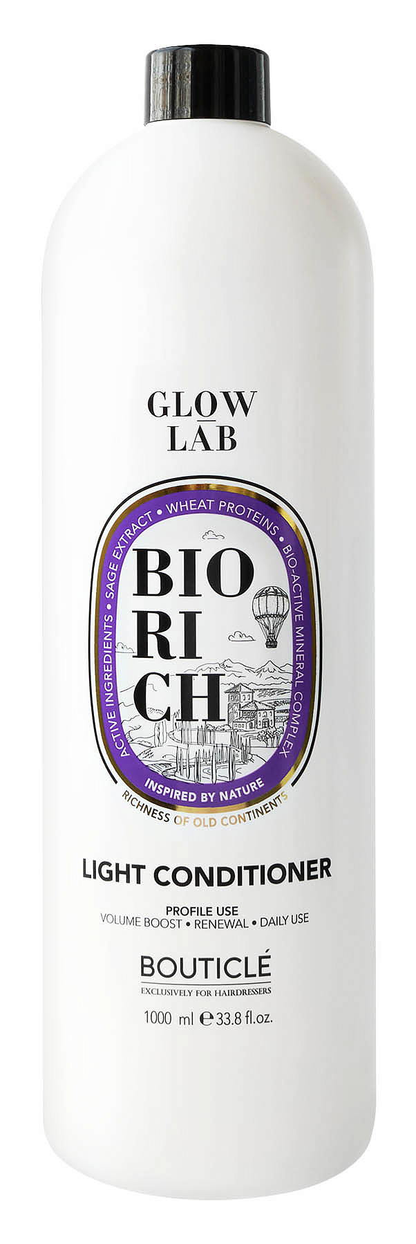 Bouticle GLOW LAB BIORICH Легкий восстанавливающий кондиционер для поддержания объёма 1000 мл